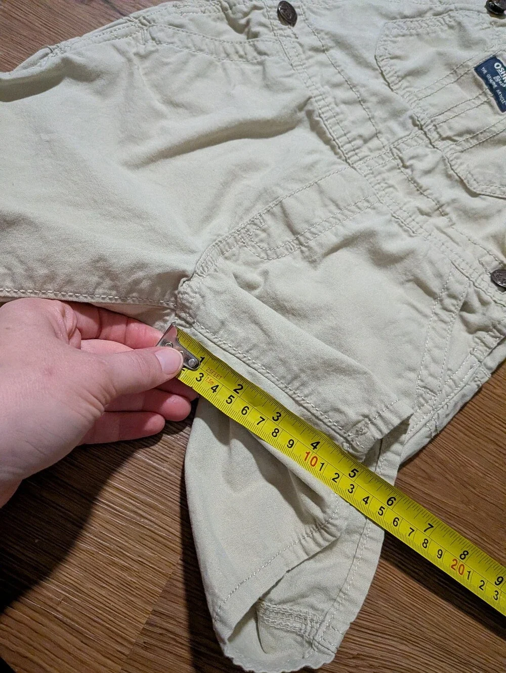 Oshkosh B'Gosh Khaki Vestbak Shortalls 4T